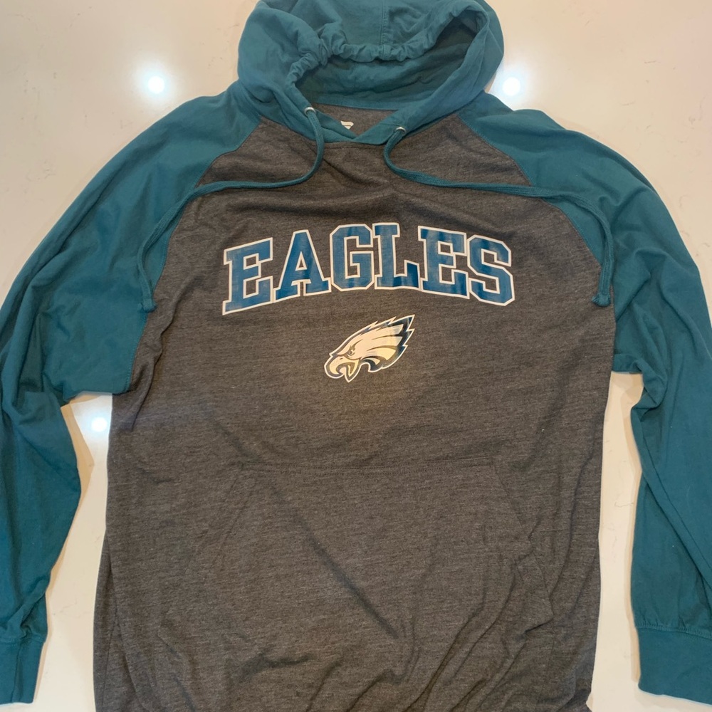 Fanatics Gray and Blue Philadelphia Eagles Hooded Sweatshirt [NEW] never worn